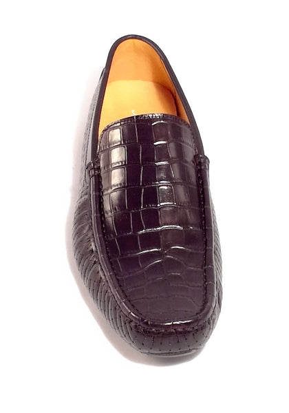 Men shoe casual leather Italian handmade fressia black