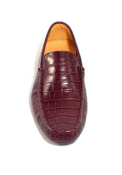 Men shoe casual leather Italian handmade fressia brown