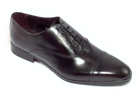Men shoe dress leather Italian handmade Fumante Black