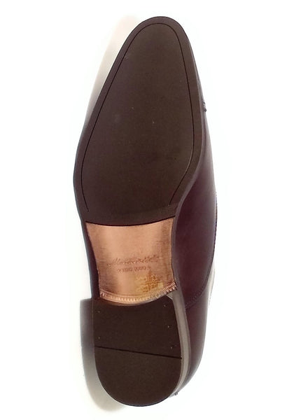 Men shoe dress leather Italian handmade Fumante Brown