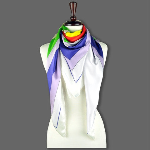 Scarf scarves luxury wrap women lady handmade silk France freestyle Texadia Fashion