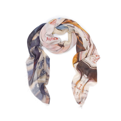 Scarf scarves luxury wrap women handmade silk modal Italy christina Texadia Fashion