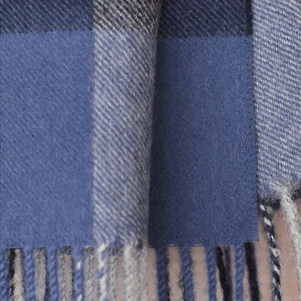 Scarf scarves wrap men alpaca wool handmade blue peru Texadia Fashion
